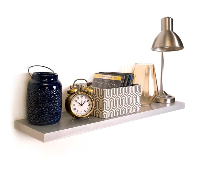 Castle Timbers classic floating shelf in silver