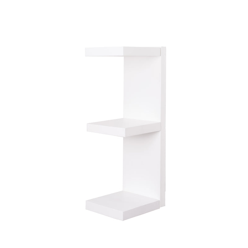 Third level of White treated pine extendable wall plate and shelf