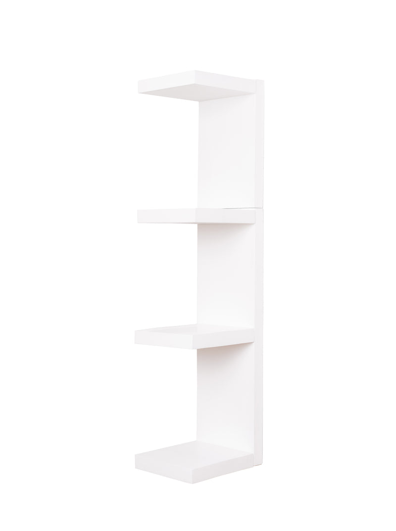 Fourth level of White treated pine extendable wall plate and shelf